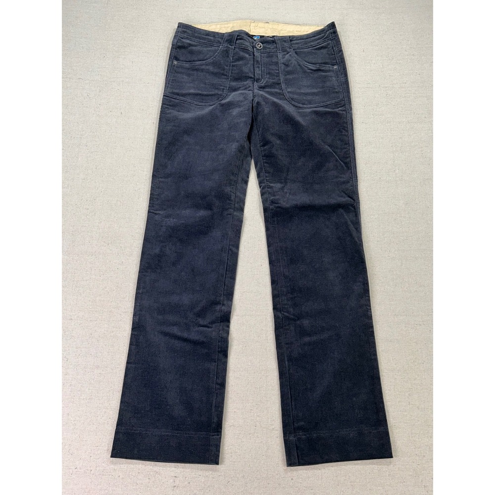 KUHL Women's 10 Reg Corduroy Pants Gray Straight Leg Cotton Stretch Outdoor Wear